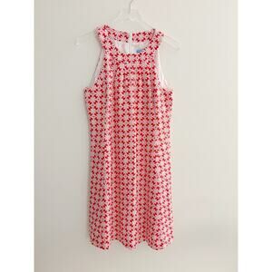 J.McLaughlin Patterned Linen Shift Dress with Halter Neck